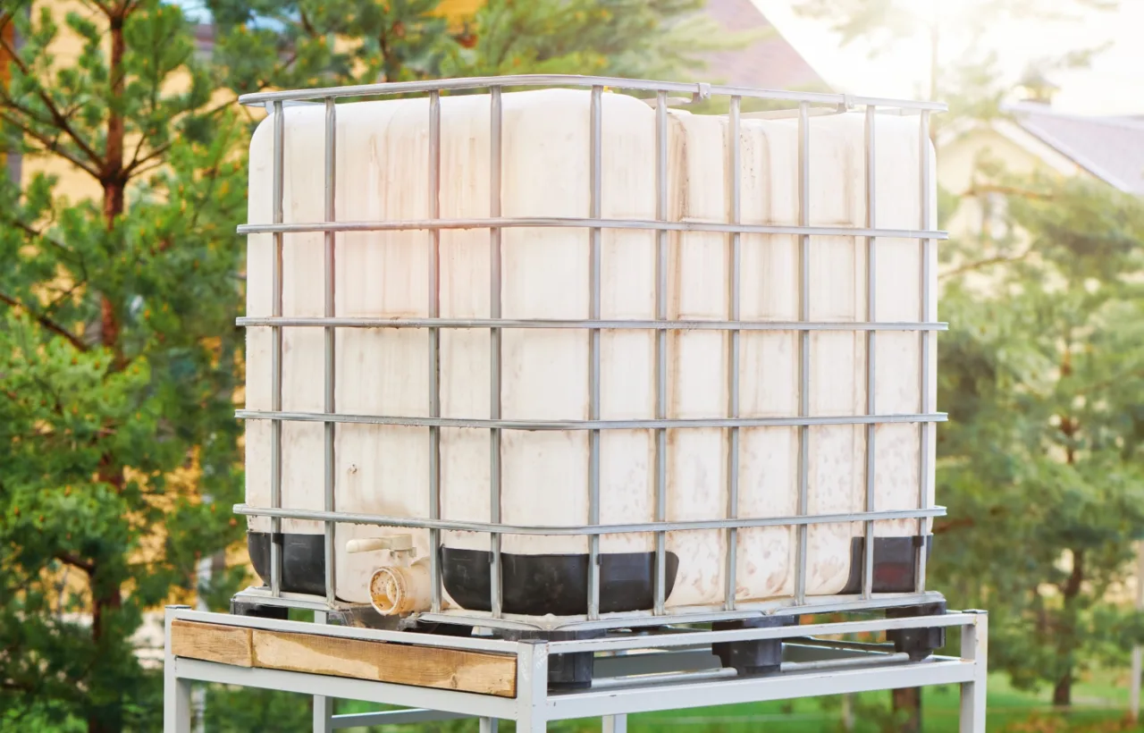 ibc container chicken coop