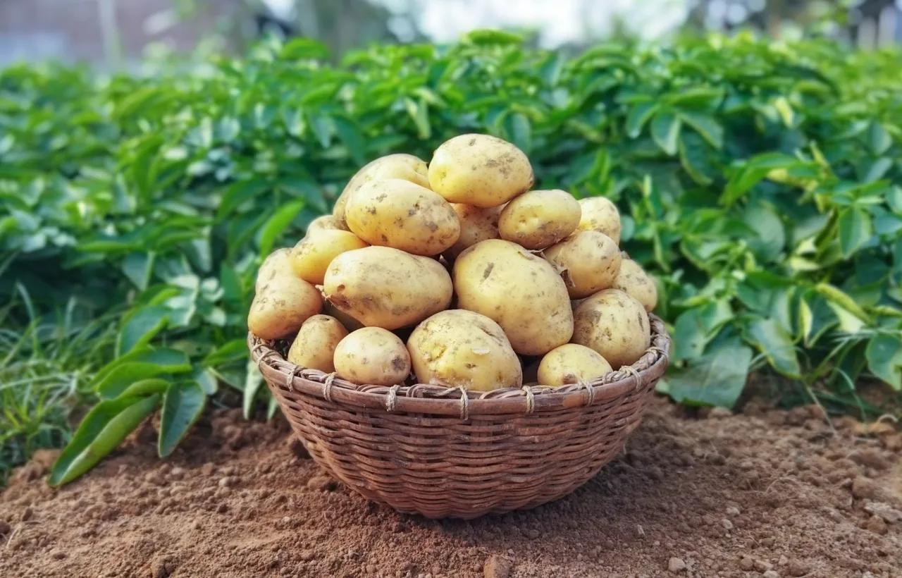 potato container garden