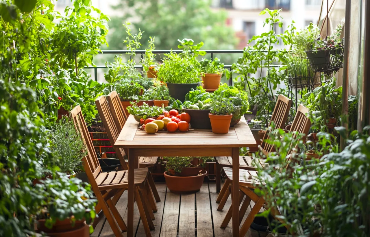 balcony food garden
