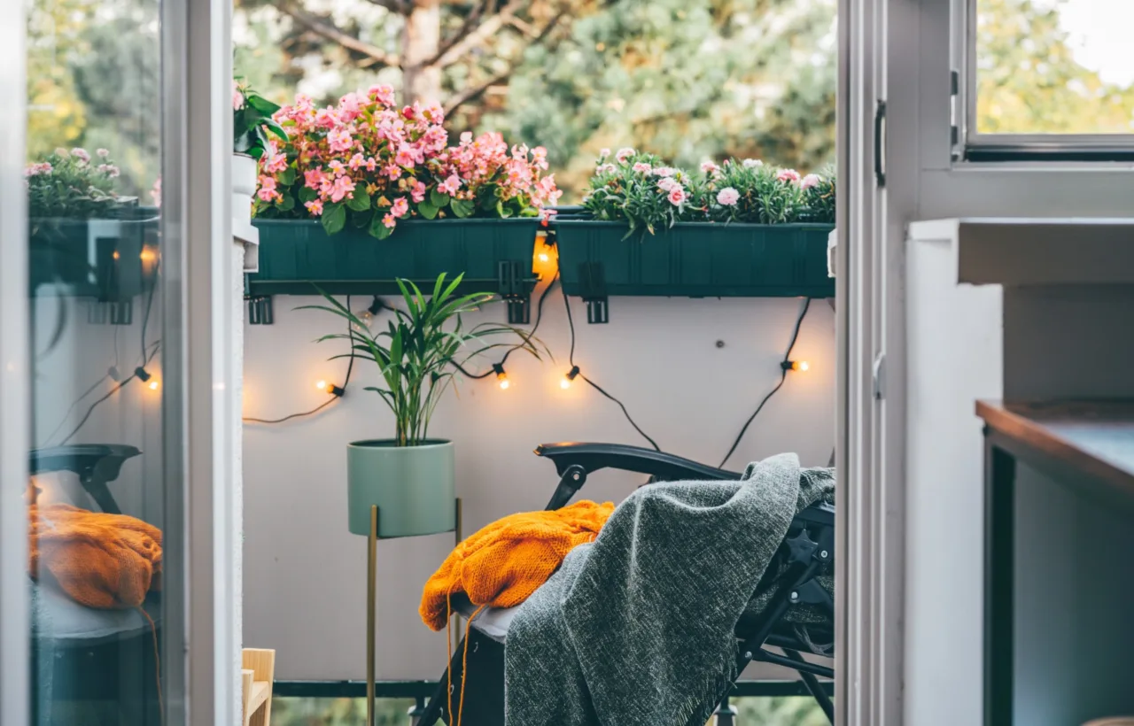 balcony garden aesthetic