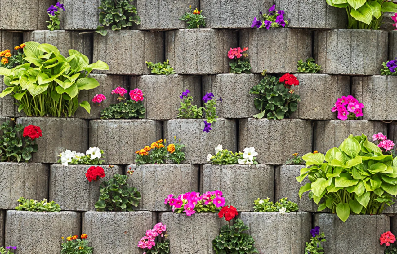retaining wall planting ideas