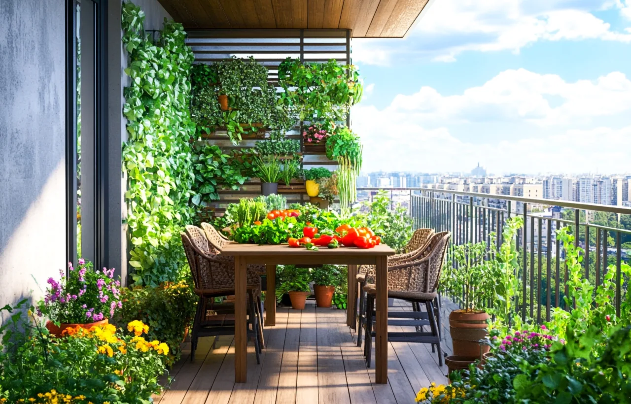 urban balcony garden