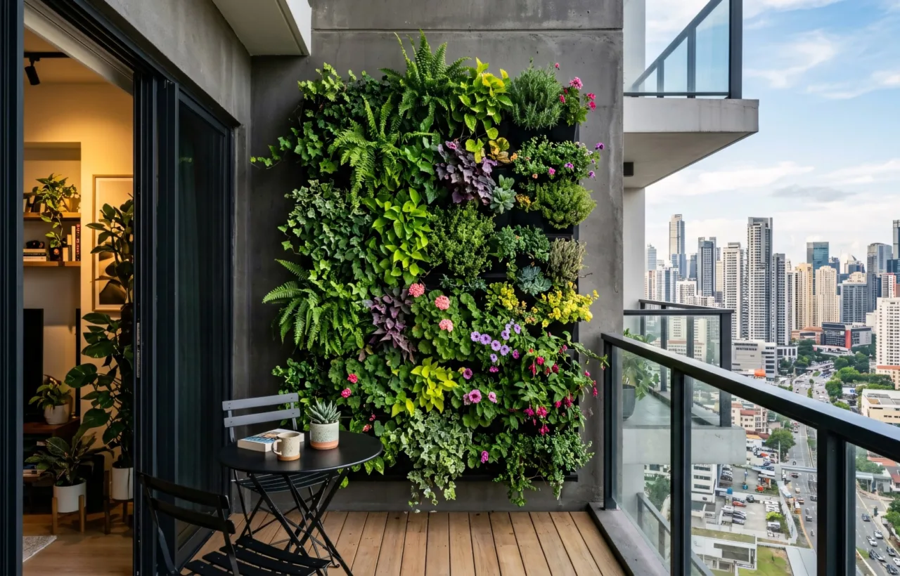 vertical garden wall balcony